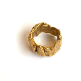 Bague faite main dorée I Wax